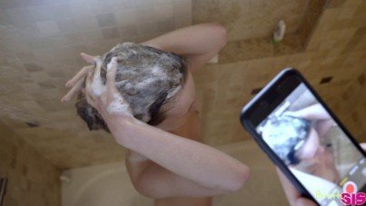 BRATTY SIS-WATCHING MY STEPSIS TAKES A SHOWER-XNXX93.COM