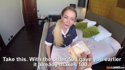 CUMLOUDER-BUYING THE HOTEL MAID-XNXX93.COM