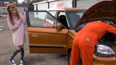 FAKE DRIVING SCHOOL-AZURA ALII: MINX SQUIRTS ON MECHANICS BIG COCK-XNXX93.COM